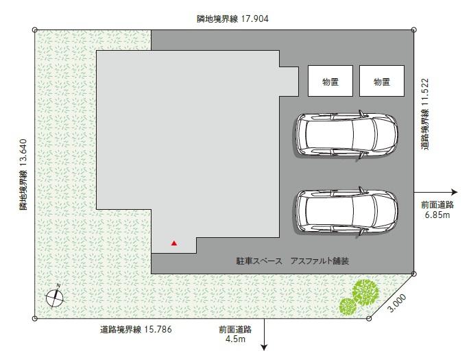 当別町太美町・一戸建て セキスイハイム施工・軽量鉄骨造・南向き・角地