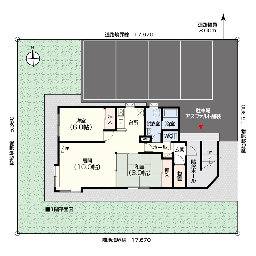 クレストールあいの里B棟・101　駅徒歩5分